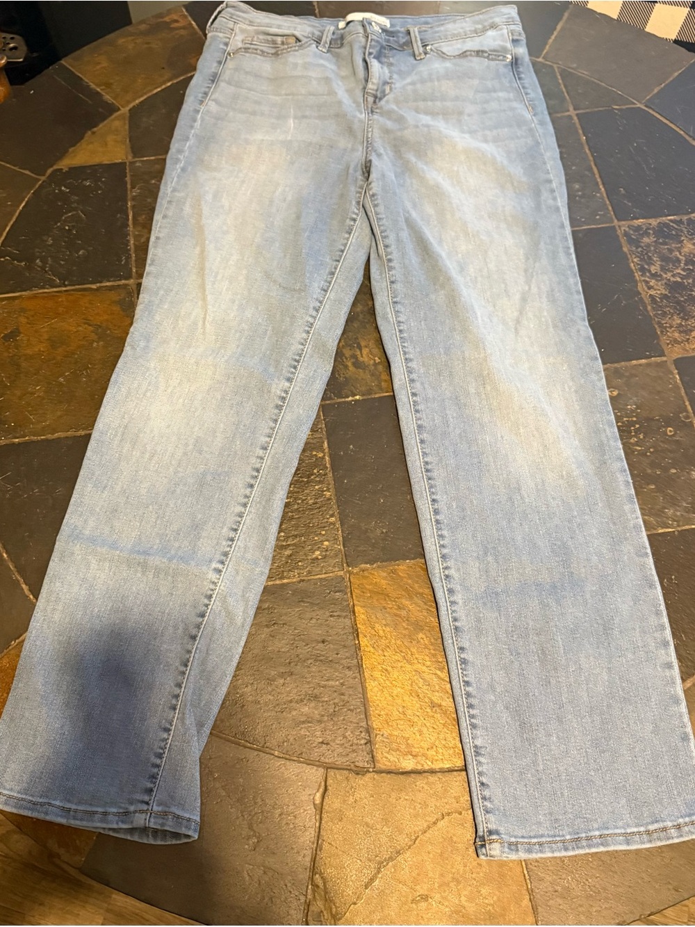 Ella Moss Light Wash Straight Leg Jeans